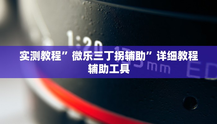 实测教程”微乐三丁拐辅助”详细教程辅助工具