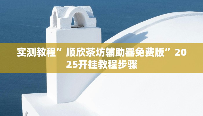 实测教程”顺欣茶坊辅助器免费版”2025开挂教程步骤