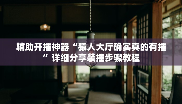 辅助开挂神器“猿人大厅确实真的有挂”详细分享装挂步骤教程