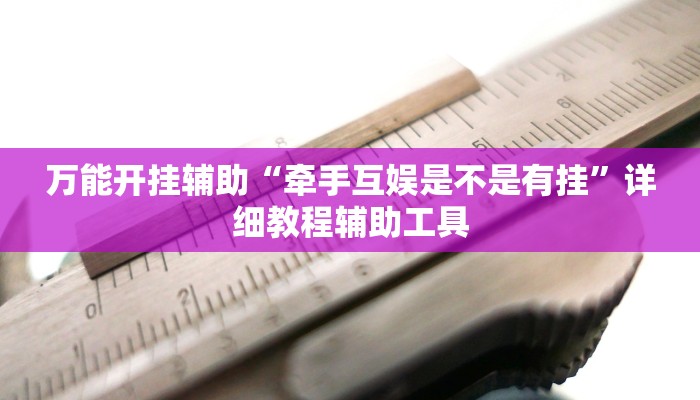 万能开挂辅助“牵手互娱是不是有挂”详细教程辅助工具