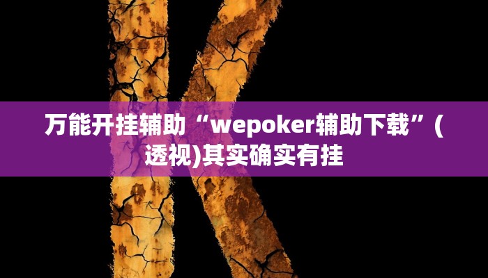 万能开挂辅助“wepoker辅助下载”(透视)其实确实有挂 万能开挂辅助“wepoker辅助下载”(透视)其实确实有挂