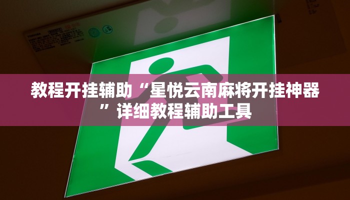 教程开挂辅助“星悦云南麻将开挂神器”详细教程辅助工具