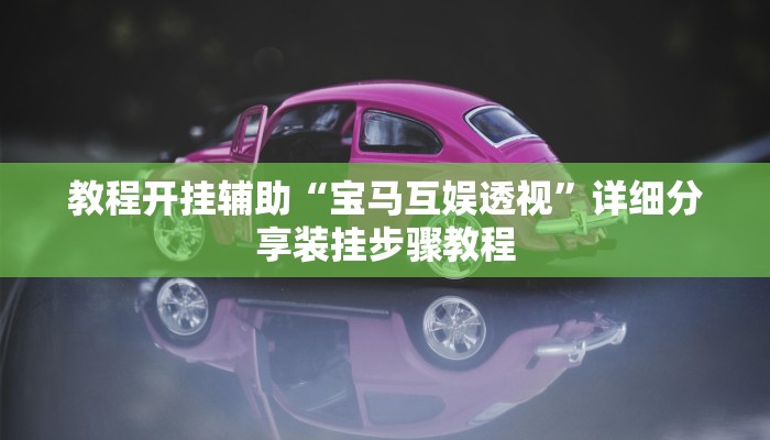 教程开挂辅助“宝马互娱透视”详细分享装挂步骤教程