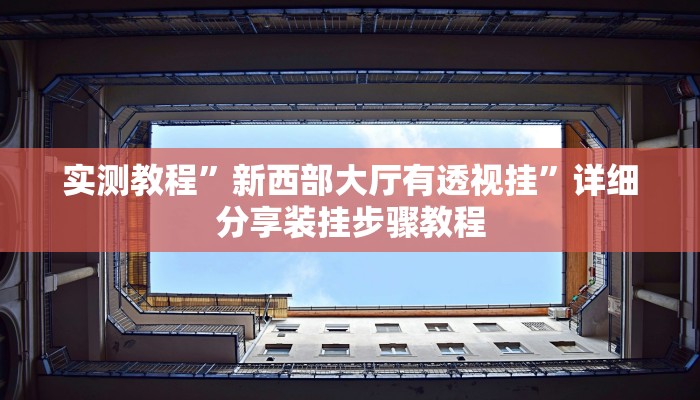实测教程”新西部大厅有透视挂”详细分享装挂步骤教程