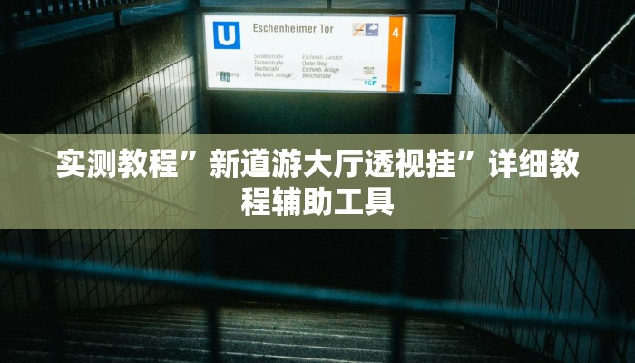 实测教程”新道游大厅透视挂”详细教程辅助工具