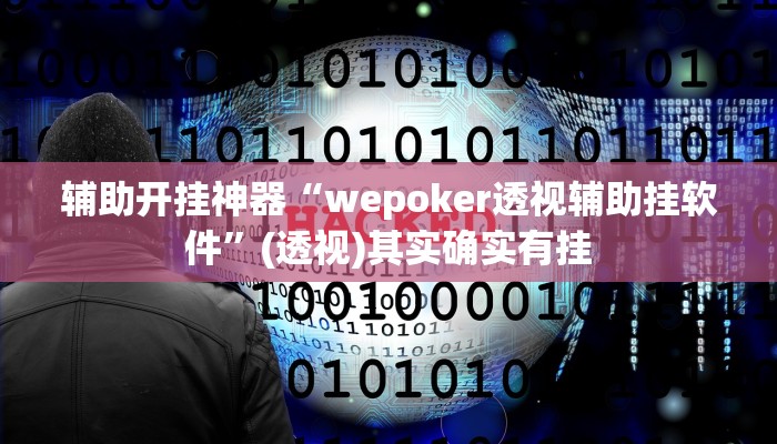 辅助开挂神器“wepoker透视辅助挂软件”(透视)其实确实有挂