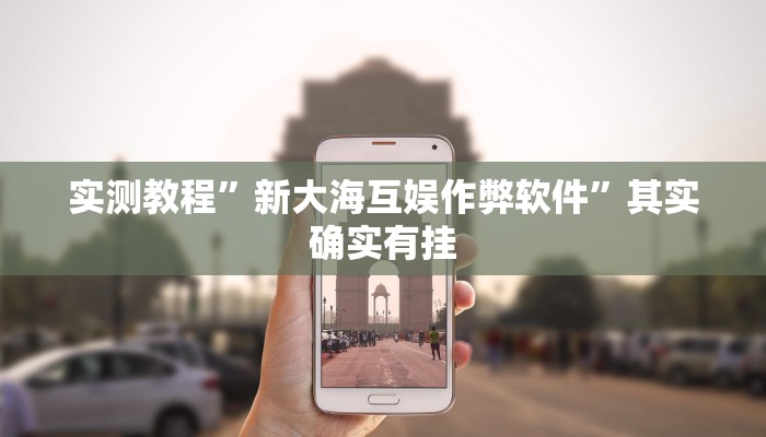 实测教程”新大海互娱作弊软件”其实确实有挂